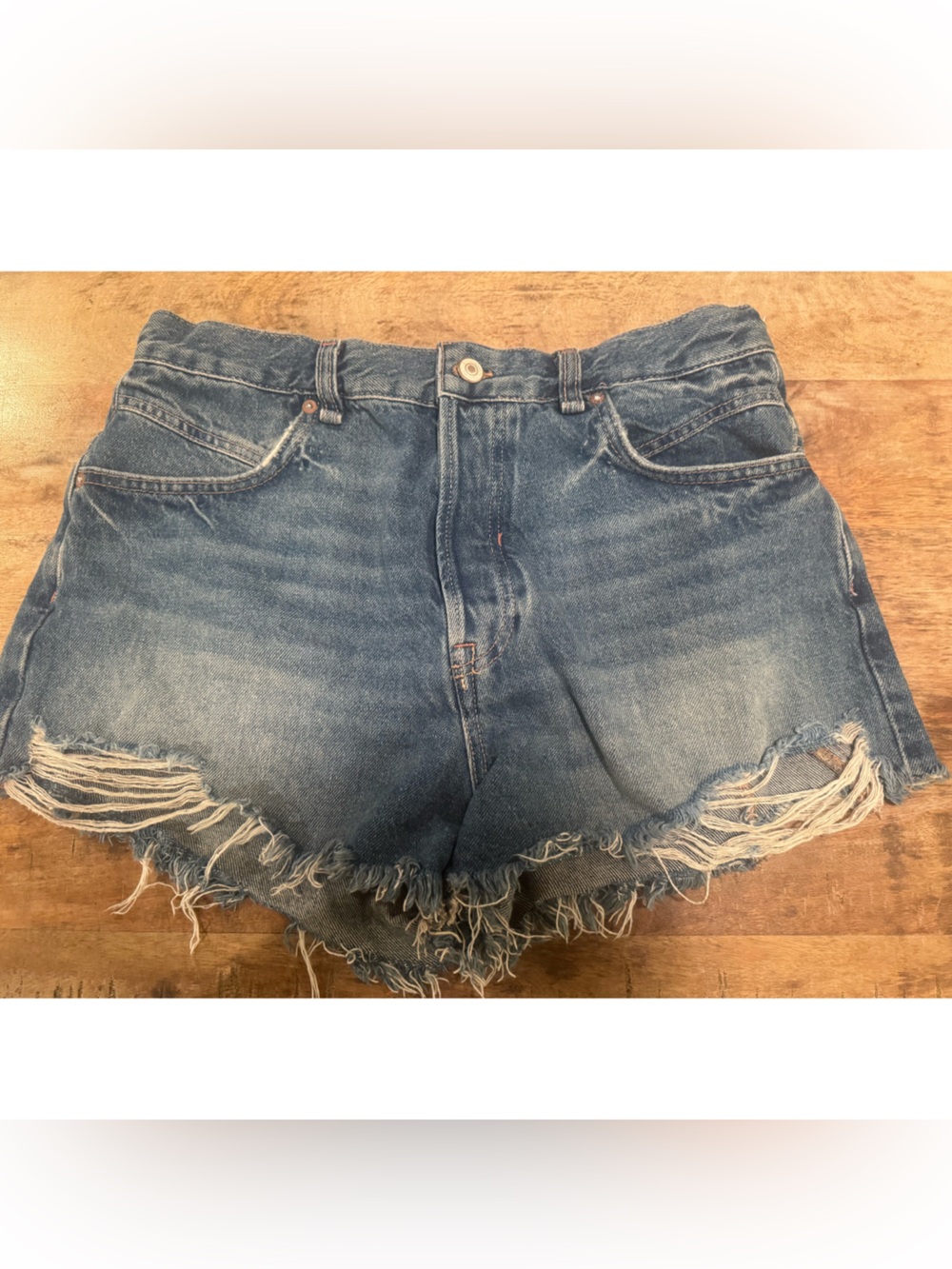 We The Free Now or Never Distressed Denim Shorts - Size 30